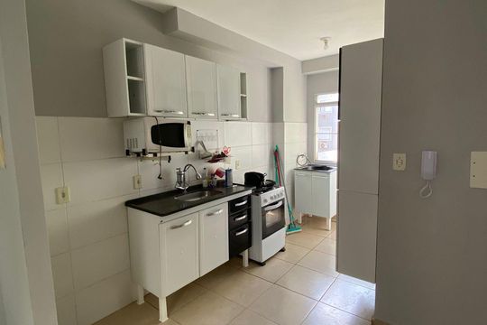 Cozinha de apartamento para alugar com 2 quartos, 45m² em Jardim Florestan Fernandes, Ribeirão Preto