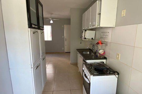 Cozinha de apartamento para alugar com 2 quartos, 45m² em Jardim Florestan Fernandes, Ribeirão Preto