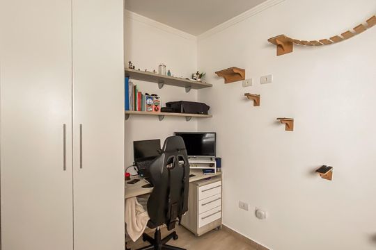 Suite 2 de casa de condomínio à venda com 2 quartos, 55m² em Vila Guilhermina, São Paulo