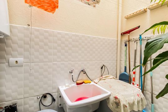 Área de Serviço de casa de condomínio à venda com 2 quartos, 55m² em Vila Guilhermina, São Paulo
