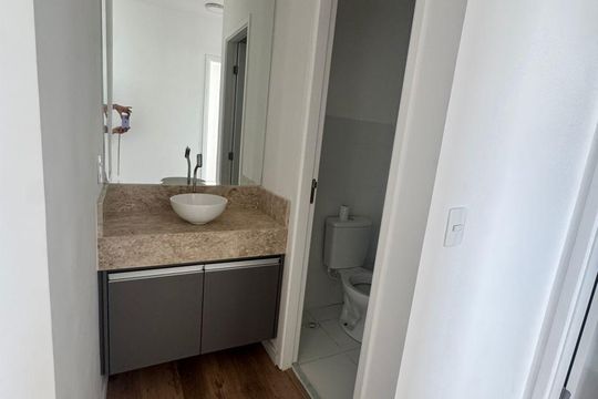 Banheiro de apartamento para alugar com 2 quartos, 55m² em Vila das Bandeiras, Guarulhos