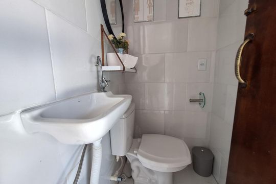 Banheiro de apartamento à venda com 2 quartos, 116m² em Casa Branca, Santo André