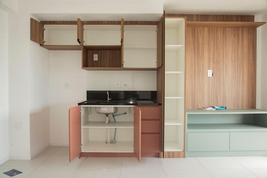 Cozinha de apartamento à venda com 1 quarto, 47m² em Vila Clementino, São Paulo