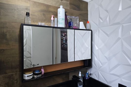 Banheiro Social de apartamento à venda com 2 quartos, 45m² em Jardim Las Vegas, Guarulhos