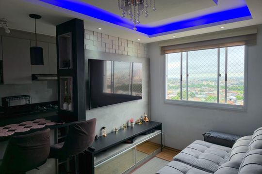 Sala  de apartamento à venda com 2 quartos, 45m² em Jardim Las Vegas, Guarulhos