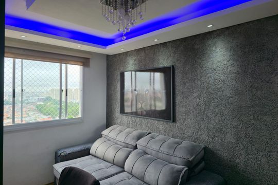Sala de apartamento à venda com 2 quartos, 45m² em Jardim Las Vegas, Guarulhos
