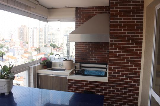 Varanda de apartamento à venda com 3 quartos, 147m² em Osvaldo Cruz, São Caetano do Sul