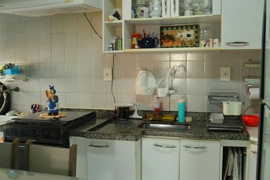 Cozinha  de apartamento à venda com 2 quartos, 56m² em Baeta Neves, São Bernardo do Campo