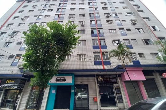 Fachada do Prédio de apartamento para alugar com 1 quarto, 50m² em Centro, São Vicente