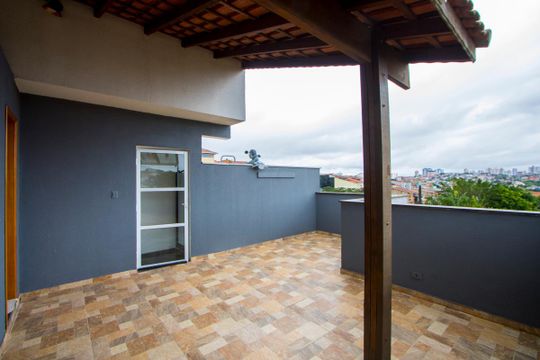 Cobertura/Área de serviço/Espaço gourmet de apartamento à venda com 2 quartos, 105m² em Jardim Las Vegas, Santo André