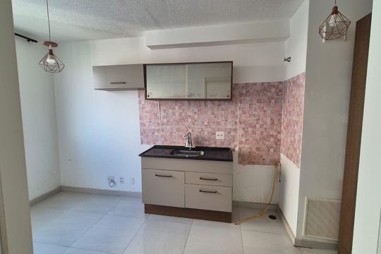 Cozinha de apartamento à venda com 1 quarto, 24m² em Santo Amaro, São Paulo