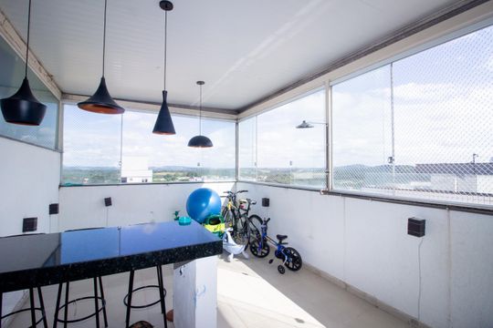 Área gourmet de apartamento à venda com 3 quartos, 104m² em Europa, Contagem