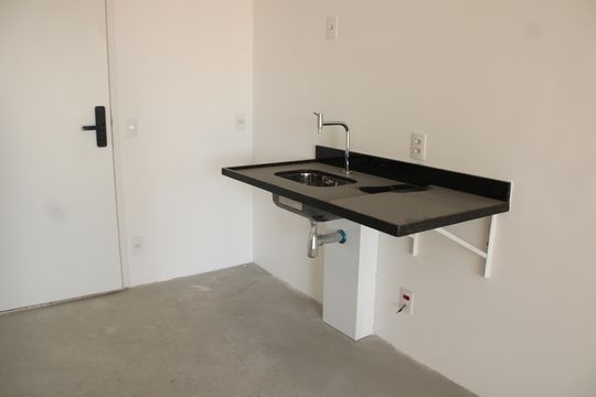 Cozinha de kitnet/studio à venda com 1 quarto, 25m² em Vila Mariana, São Paulo