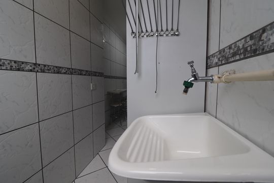 Área de Serviço de apartamento à venda com 2 quartos, 50m² em Vila Aquilino, Santo André