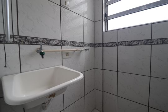 Área de Serviço de apartamento à venda com 2 quartos, 50m² em Vila Aquilino, Santo André
