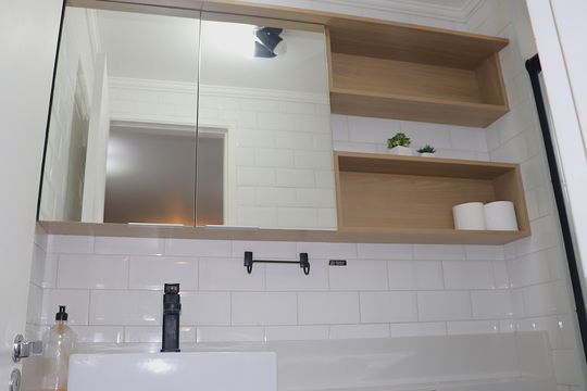 Banheiro Social de apartamento para alugar com 1 quarto, 25m² em Bela Vista, São Paulo