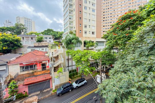 Varanda - Vista de kitnet/studio para alugar com 1 quarto, 28m² em Vila Mariana, São Paulo