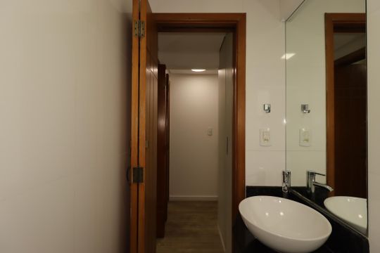 Banheiro Social de apartamento à venda com 3 quartos, 166m² em Parque das Nações, Santo André