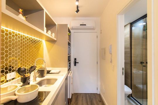Studio de kitnet/studio para alugar com 1 quarto, 17m² em Centro, Curitiba