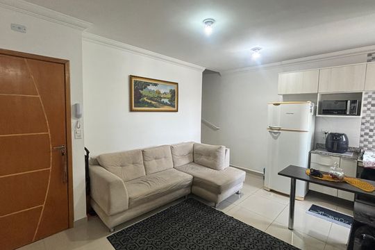 Sala - Sala de Jantar de apartamento à venda com 2 quartos, 102m² em Jardim Santo André, Santo André