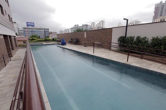 Área comum - Piscina de apartamento à venda com 3 quartos, 117m² em Vila Assunção, Santo André
