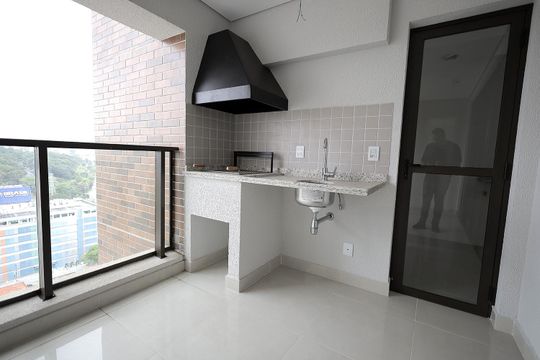 Sacada de apartamento à venda com 3 quartos, 117m² em Vila Assunção, Santo André