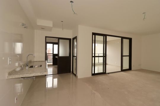 Cozinha de apartamento à venda com 3 quartos, 117m² em Vila Assunção, Santo André
