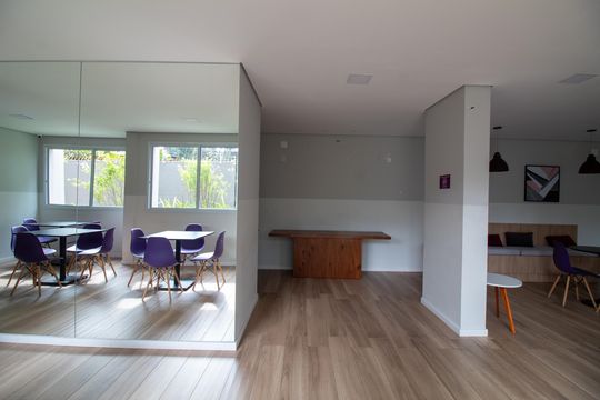 Área comum  de kitnet/studio à venda com 1 quarto, 34m² em Santo Amaro, São Paulo