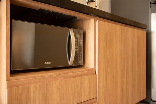 Cozinha de kitnet/studio para alugar com 1 quarto, 42m² em Vila Clementino, São Paulo