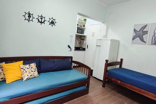 Apartamento para alugar com 1 quarto, 21m² em Cidade Ocian, Praia Grande