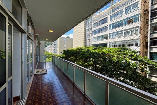 Varanda das sala e quartos de apartamento à venda com 3 quartos, 243m² em Copacabana, Rio de Janeiro