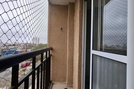 Varanda da Sala de apartamento à venda com 3 quartos, 60m² em Parque Erasmo Assunção, Santo André