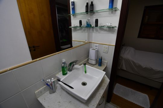 Banheiro Suíte de casa de condomínio à venda com 3 quartos, 120m² em Bosque de Barão Geraldo, Campinas