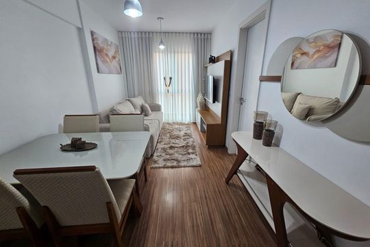 Sala de apartamento para alugar com 1 quarto, 43m² em Centro, Curitiba