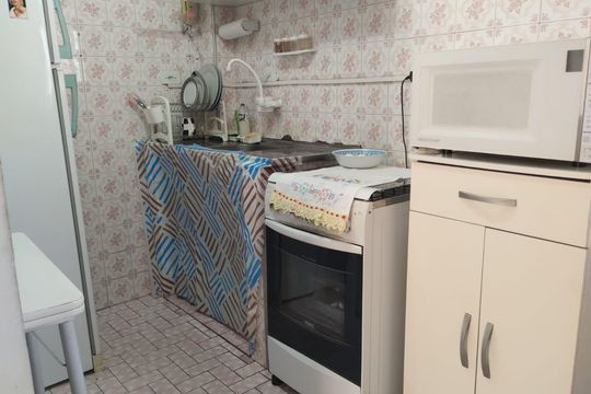 Cozinha de apartamento à venda com 1 quarto, 54m² em Bela Vista, São Paulo