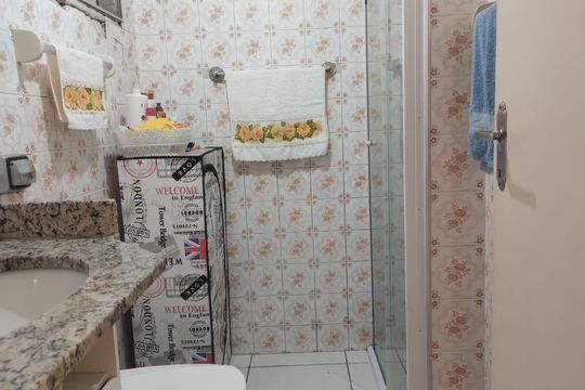 Banheiro de apartamento à venda com 1 quarto, 54m² em Bela Vista, São Paulo