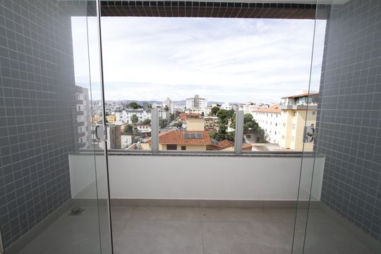 Varanda da Sala de apartamento à venda com 3 quartos, 87m² em Padre Eustáquio, Belo Horizonte