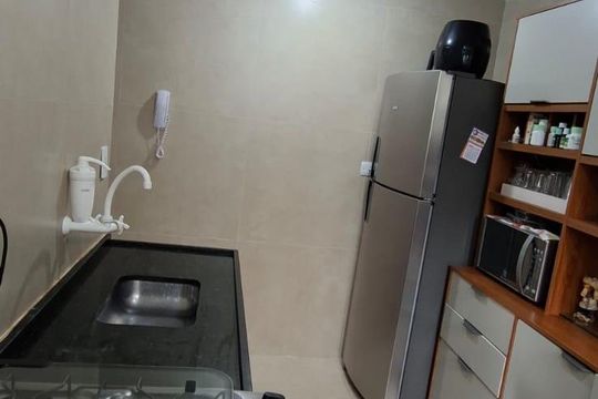Cozinha de apartamento à venda com 2 quartos, 48m² em Santa Terezinha, São Bernardo do Campo