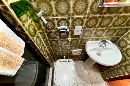 Banheiro social de apartamento à venda com 3 quartos, 110m² em Flamengo, Rio de Janeiro