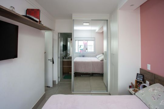 Quarto Suíte de apartamento à venda com 2 quartos, 65m² em Centro, Diadema