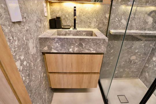 Banheiro de apartamento para alugar com 2 quartos, 38m² em Quarta Parada, São Paulo