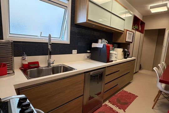 Cozinha de apartamento à venda com 3 quartos, 131m² em Vila Maria Alta, São Paulo