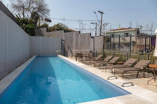 Área comum - Piscina de apartamento à venda com 2 quartos, 45m² em Vila Santa Luzia, São Bernardo do Campo