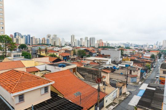 Vista do Sacada do Quarto de apartamento à venda com 1 quarto, 37m² em Vila Guarani (zona Sul), São Paulo