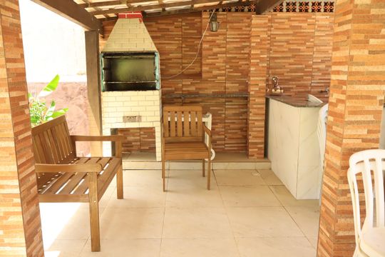 Área comum - Churrasqueira de casa de condomínio para alugar com 2 quartos, 300m² em Praia do Flamengo, Salvador