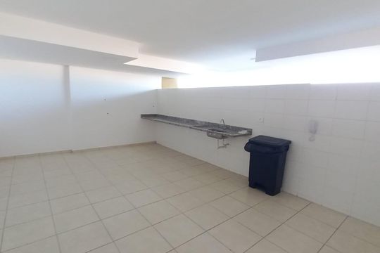 Área comum - Churrasqueira de apartamento para alugar com 2 quartos, 45m² em Parque Sao Vicente, São Vicente