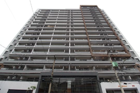Fachada do Prédio de kitnet/studio à venda com 1 quarto, 30m² em Indianópolis, São Paulo