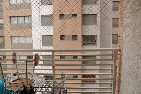 Varanda da Sala de apartamento à venda com 2 quartos, 61m² em Vila Dom Pedro I, São Paulo