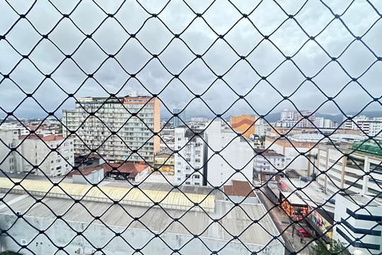 Vista da Sala de apartamento para alugar com 1 quarto, 58m² em Centro, São Vicente