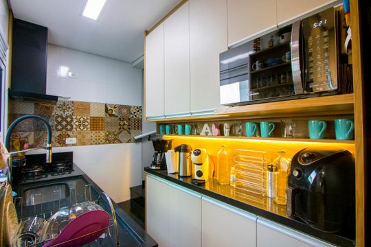 Cozinha de apartamento à venda com 2 quartos, 90m² em Jardim Alvorada, Santo André